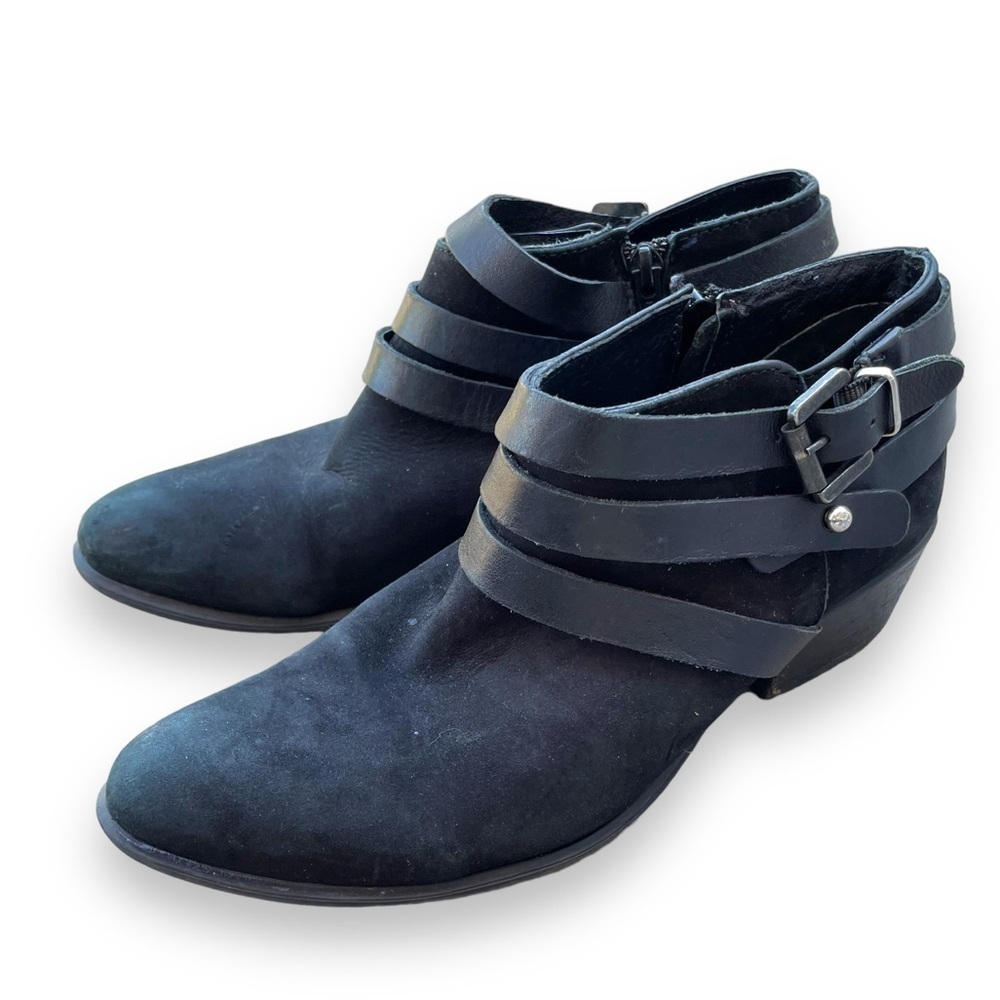 STEVE MADDEN Grunge Boho Suede Strappy Leather Ankle Booties | Women’s Size 8.5 - Picture 2 of 11